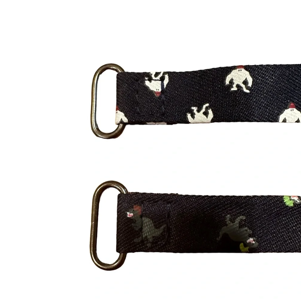 Two Hook and Loop Bow Neck Ties Dinosaur and Abominable Snowman Boy